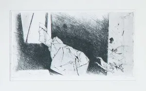 Pauline Braat - Lot met 1 aquarel (landschap) en 3 etsen (abstract) kopen? Bied vanaf 1!