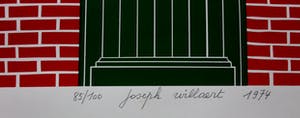 Joseph Willaert - Zeefdruk: boerderijgevel - 1974 kopen? Bied vanaf 150!