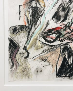 Ad Snijders - gemengde techniek op papier - ingelijst - 1985 kopen? Bied vanaf 395!