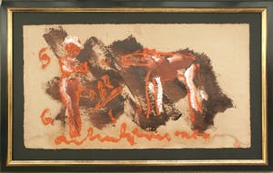 Anton Heyboer - Wijze man, Systeem en het Dier - 1984 - Teer, Menie en Olieverf kopen? Bied vanaf 250!