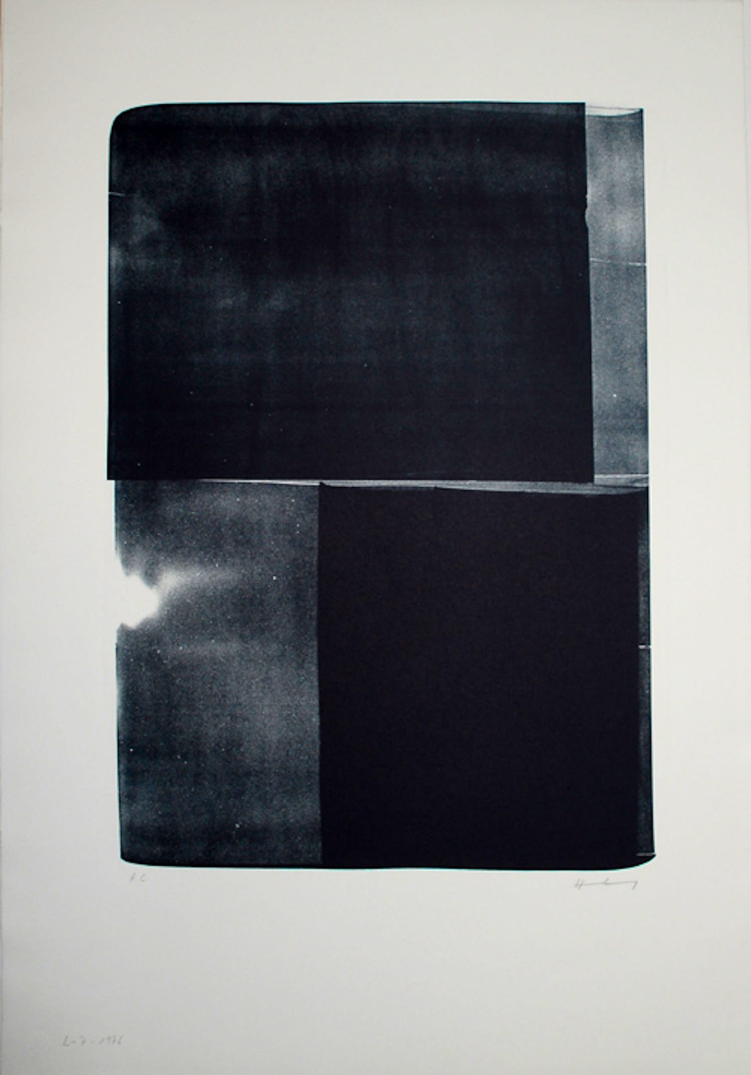 Hans Hartung - o.T. 1976 verkocht voor € 800!