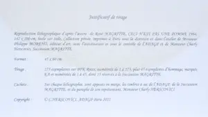 Rene Magritte - (naar) Ceci n'est pas une pomme (1964 ) - Lithografie - 60x45 cm kopen? Bied vanaf 440!