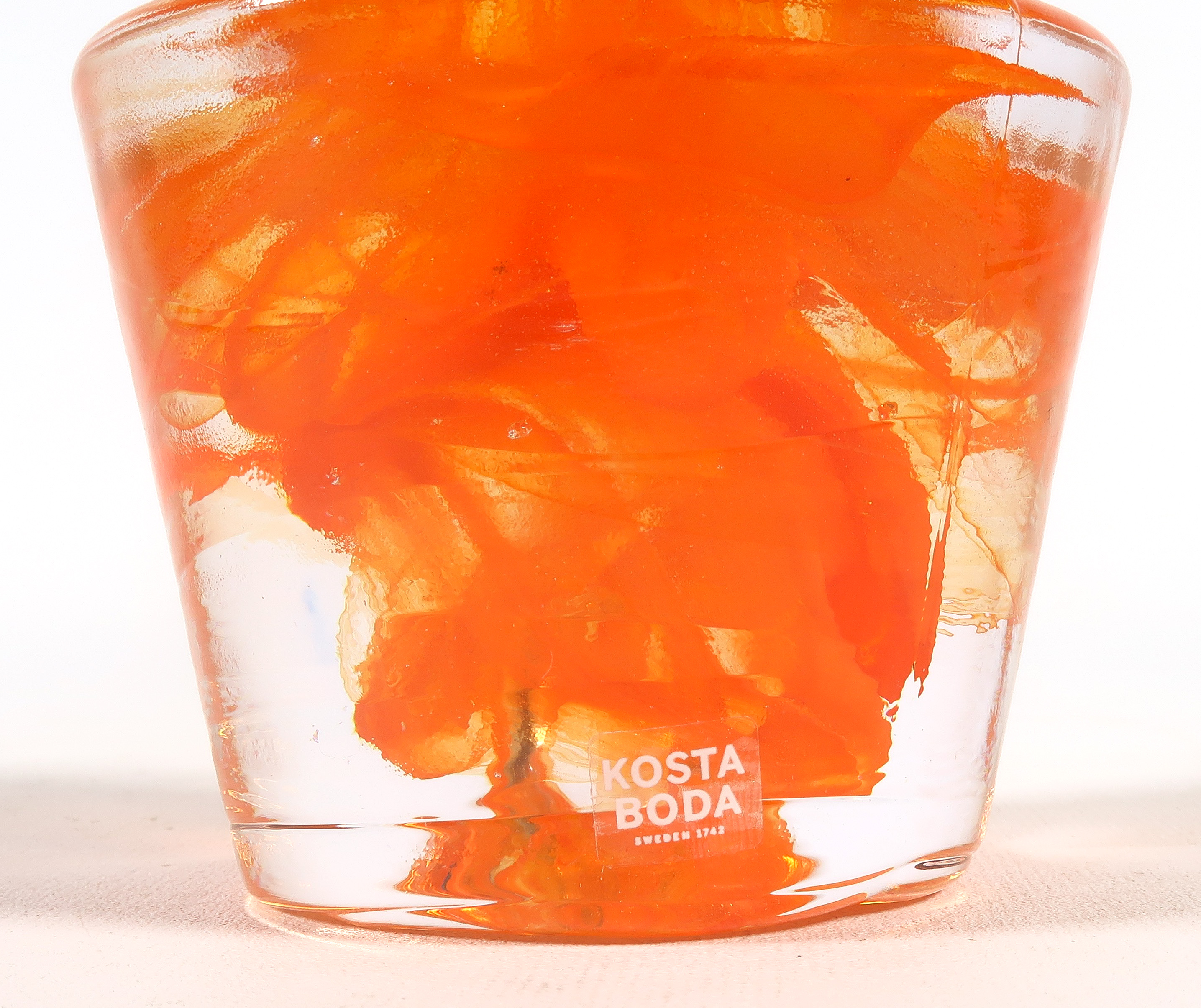 Ulrica Hydman-Vallien - Glasobject, Flower Power Orange - Kosta Boda kopen? Bied vanaf 15!