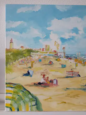 Ad van Luijk - Strandgezicht. kopen? Bied vanaf 1!