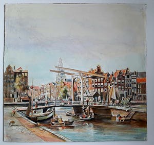 Niet of onleesbaar gesigneerd - Amsterdamse gracht kopen? Bied vanaf 1!