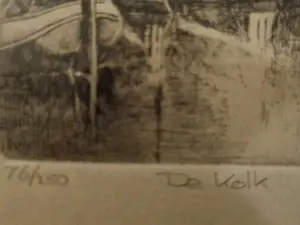 Albertus Wieringa - Radierung von De Kolk Rotterdam 16/250 kopen? Bied vanaf 30!