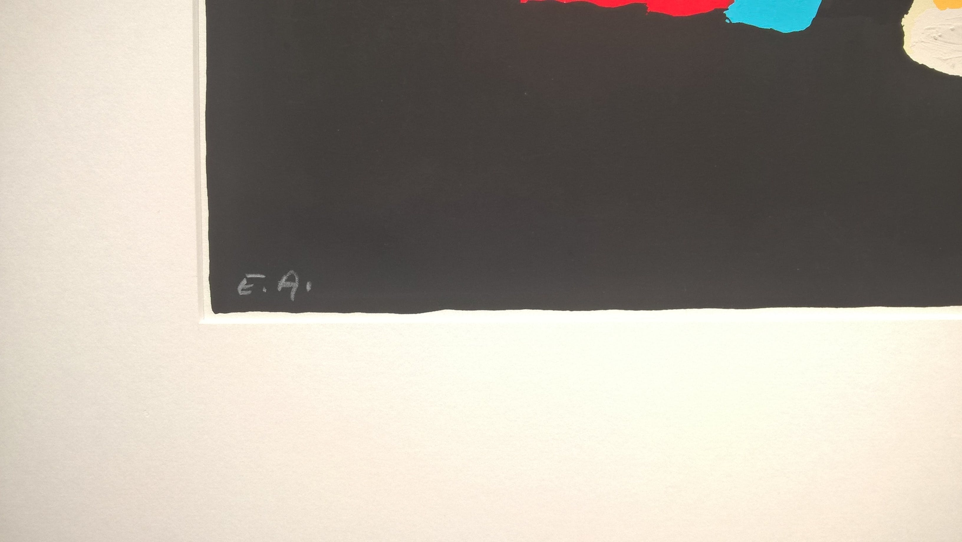 Karel Appel - Deux personnages - gesigneerde zeefdruk kopen? Bied vanaf 1000!