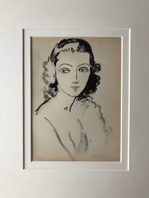 Kees van Dongen - Pochoir - Portrait de femme kopen? Bied vanaf 950!