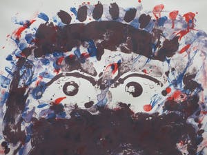 Jef Diederen - Hoofd - Zeefdruk 1993 kopen? Bied vanaf 1!