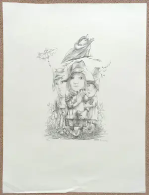 Mieke Kemming-Stork - Figuren, litho kopen? Bied vanaf 40!