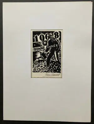 Buy Frans Masereel - Bonne Année 1968? Bid from 95!