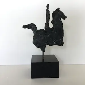 Brons (Onbekend) - Paard en mens kopen? Bied vanaf 1!