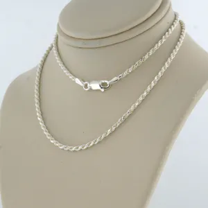 zilveren collier - 45 cm lang kopen? Bied vanaf 1!