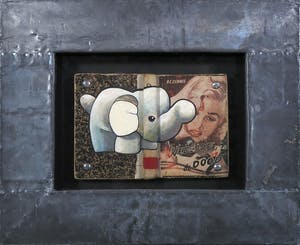 Jan Bollaert - Acryl op kaft van boek, Wedloop met de dood - Ingelijst kopen? Bied vanaf 50!
