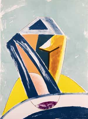 Martin Engelman - Grote kleurenlitho - zonder titel - 1988 (Kleine oplage) verkocht voor € 60!