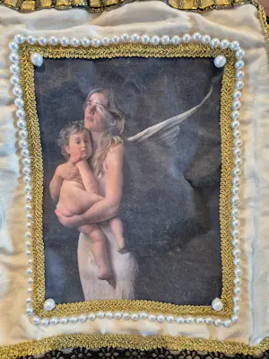 Ankie Martens - Schoudertas van Ankie Martens met een portret van Marie Cecile Thijs. kopen? Bied vanaf 125!