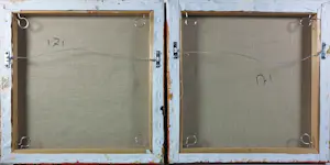 Antonio Poioumen - Acryl op doek, Tweeluik, La rouge mystiek kopen? Bied vanaf 200!