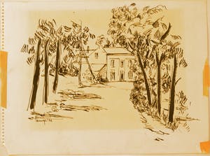 Metten Koornstra - Drie originele pentekeningen kopen? Bied vanaf 100!