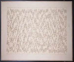 Niet of onleesbaar gesigneerd - Wandobject van textiel, Strukturen - Ingelijst (Groot) kopen? Bied vanaf 1!