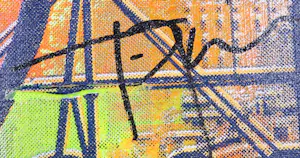 Jörg Döring - Gemengde techniek op doek, MMU kopen? Bied vanaf 60!