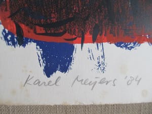 Karel Meijers - Grote zeefdruk kopen? Bied vanaf 25!