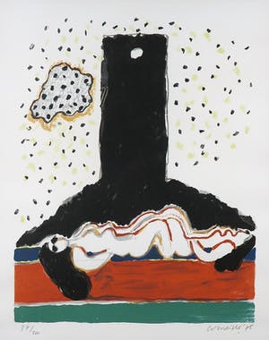 Corneille - Zeefdruk, Les nymphes à la tour / Le ninfe alla torre - Ingelijst kopen? Bied vanaf 1!