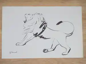 J.J. Voskuil - Leeuw - Litho vendu pour 19€ !