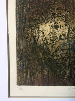 Alena Laufrova - "Mijmering over de zomer" - Kleurets, Ingelijst kopen? Bied vanaf 35!