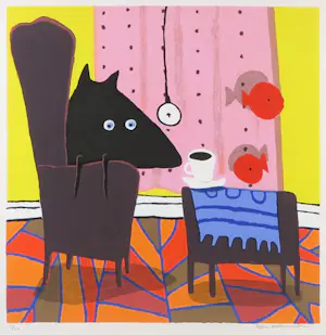 Peter Bastiaanssen - Zeefdruk, Zonder titel 5- Ingelijst kopen? Bied vanaf 100!