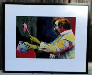 Nico Koster - Unieke Foto: portret van Karel Appel aan het werk (gesigneerd door Appel!!!) kopen? Bied vanaf 199!