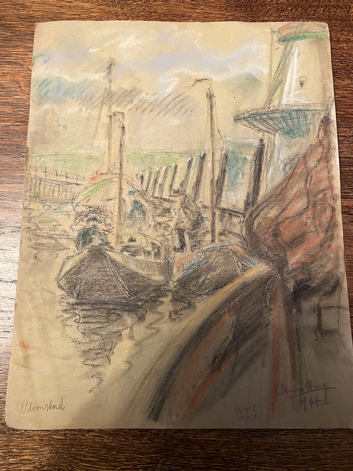 Oscar Hoge - Vissersboten Willemstad kopen? Bied vanaf 25!