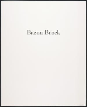 Buy Bazon Brock - Richte die Zeiten, 1995? Bid from 50!