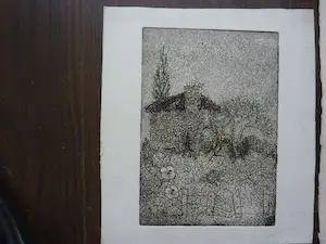 Margriet Snel - 7 etsen met figuren in landschappen kopen? Bied vanaf 50!