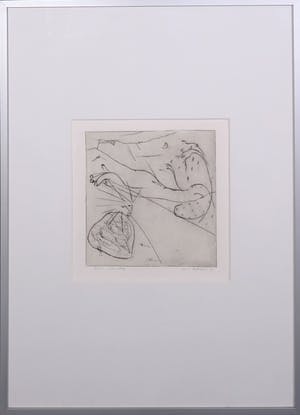 Henk Visch - Ets, De weg.. - Ingelijst kopen? Bied vanaf 1!