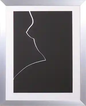 Harry van Kuyk - Zeefdruk uit het portfolio Grafinu - Ingelijst verkocht voor € 1!