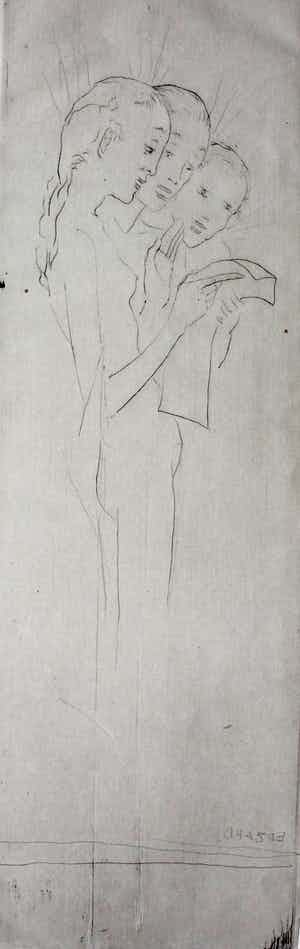 Dietz Edzard - Ets: 3 naakte dames verkocht voor € 45!