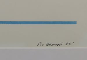 Peter van Drumpt - Litho, Abstracte compositie - Ingelijst kopen? Bied vanaf 1!