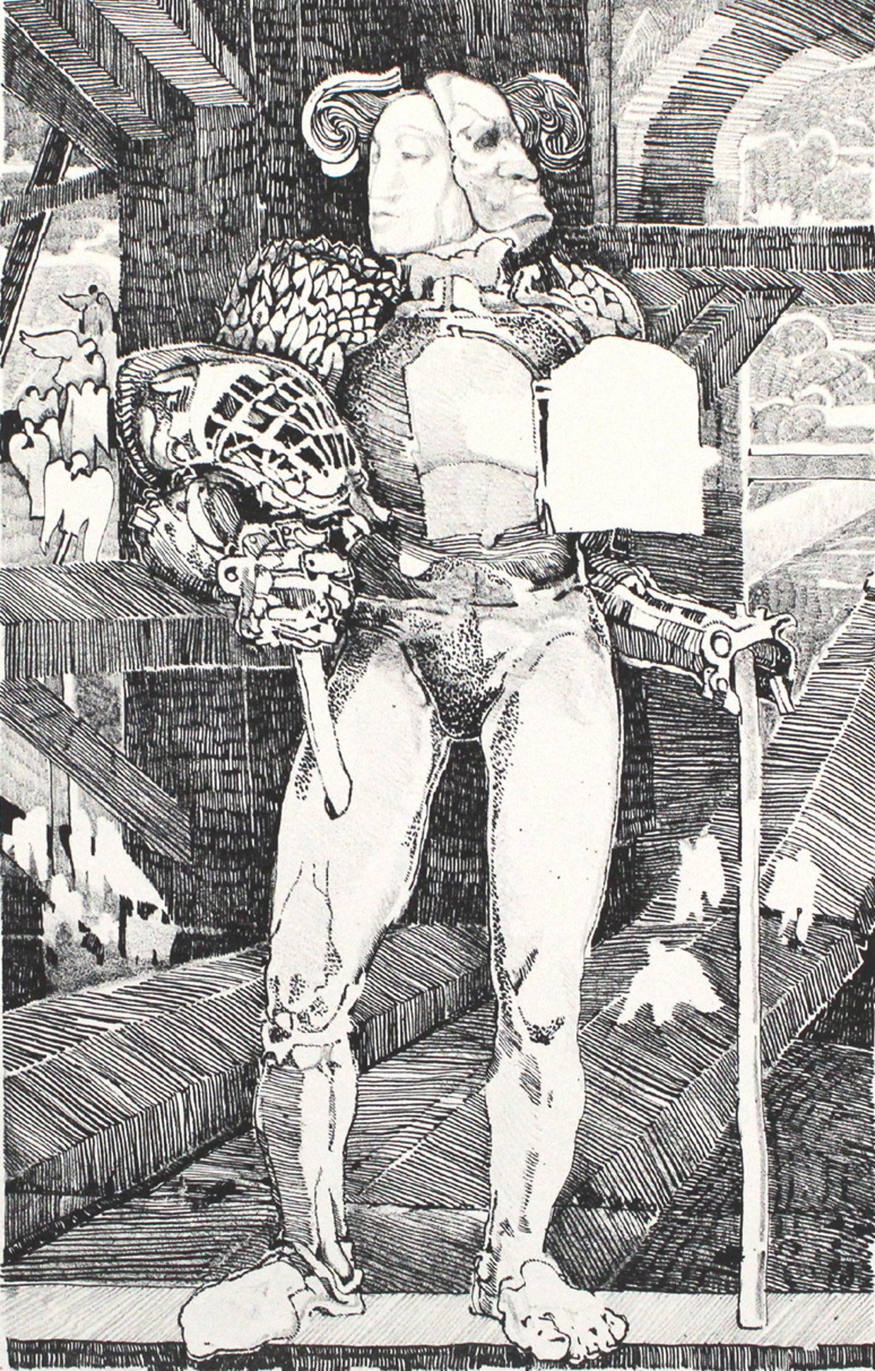 Raffaele De Rosa - -De Musketier- Lithografie-Handgesigneerd. Rondb 1980. kopen? Bied vanaf 25!
