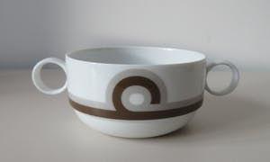 Wolf Karnagel - Vier porseleinen soepkommen servies Terra Compagna - Rosenthal Studio Linee kopen? Bied vanaf 24!