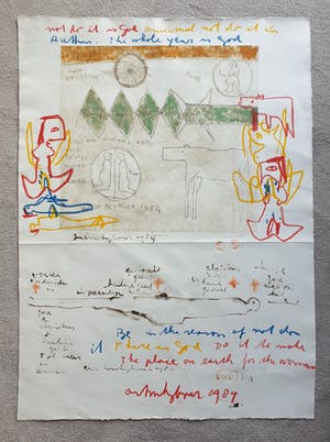 Anton Heyboer - Not to do, it is God..- 1984 - Ets met (krijt)tekeningen- 3 x gesigneerd kopen? Bied vanaf 250!