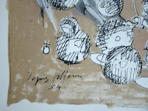 Jacques Villon - Constellation Planétaire - 1954 - Originele litho gesigneerd en gedateerd kopen? Bied vanaf 100!
