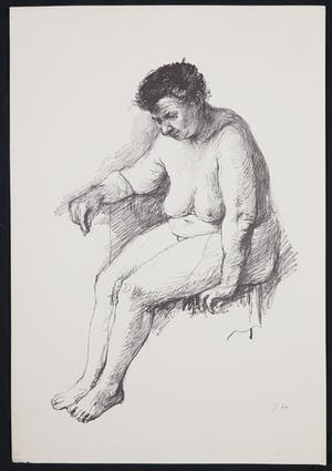 Aat Veldhoen - Rotaprint, Zittende vrouw kopen? Bied vanaf 50!