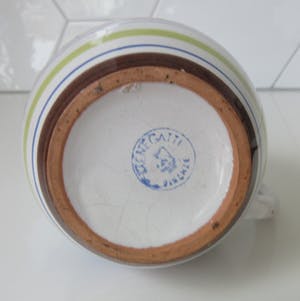 Faience  ( st Michel) Moustiers - Henriot Quimper, Faience de Moustier, Menegatti Firenze - Drie stuks Frans en It kopen? Bied vanaf 1!