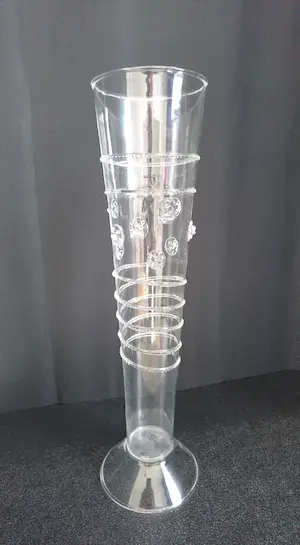 Niet of onleesbaar gesigneerd - Venetiaans mondgeblazen glazen flute (replica) kopen? Bied vanaf 1!