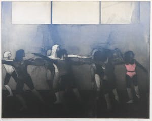 Martin Ware - Aquatint, Dancing - Ingelijst kopen? Bied vanaf 35!