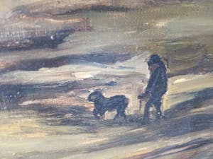 Georges Teugels - Herder met kudde schapen kopen? Bied vanaf 40!