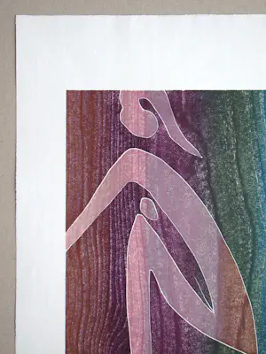 Franz Eggenschwiler - Vogelfrau - 1991 - Originele houtsnede - gesigneerd en genummerd kopen? Bied vanaf 70!