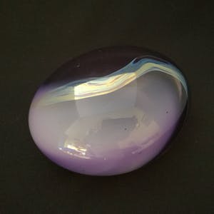 Willem Heesen - UNICA object 'unihorn', paars glas met goudgele decoratie kopen? Bied vanaf 49!