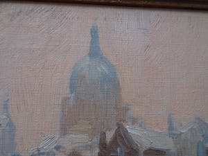 Martin van Waning - De Thames in de winter kopen? Bied vanaf 175!