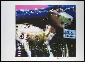 Herman Brood - Grote zeefdruk, Nightride - Ingelijst (Groot) kopen? Bied vanaf 1!